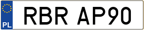 Trailer License Plate